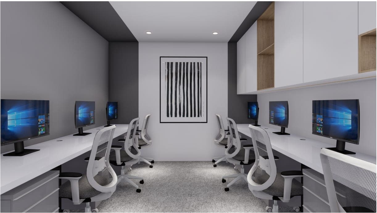 Medico Legal Request open-plan office with rows of desks