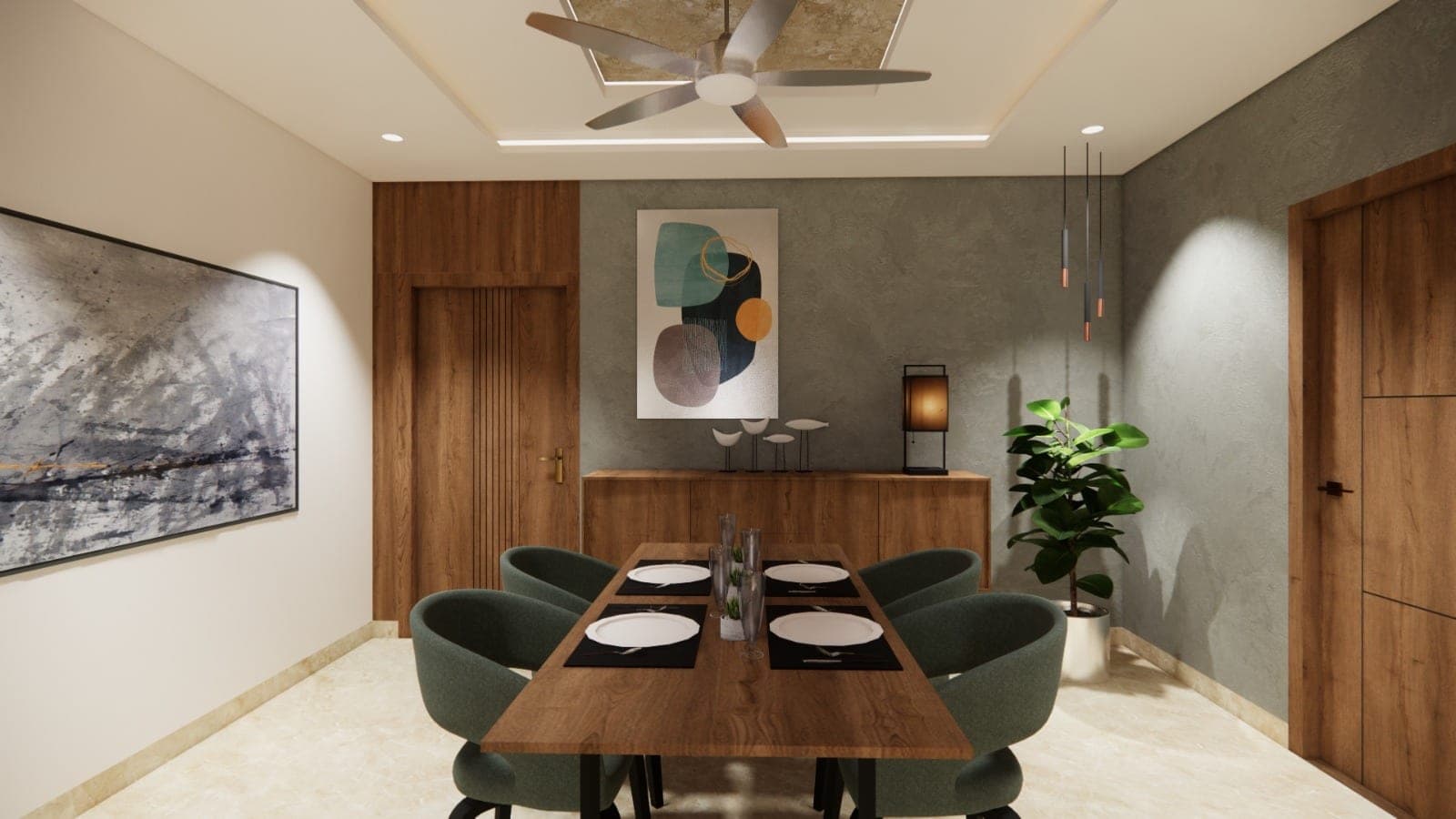 Nagoor House dining room, alternate view